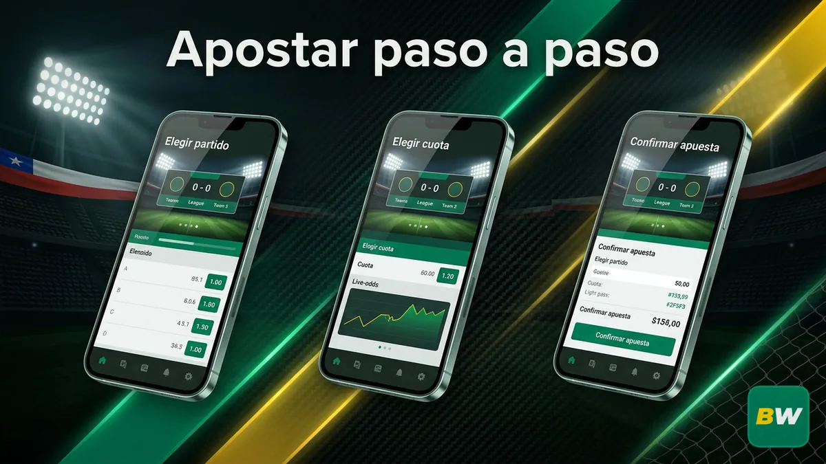 Tres pasos para hacer una apuesta deportiva en Betwinner Chile