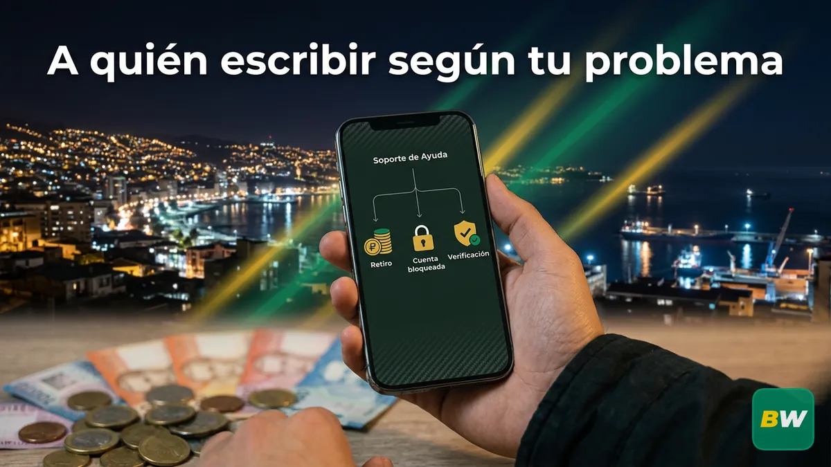 Guía de Betwinner Chile sobre a qué canal escribir según retiro, cuenta o verificación