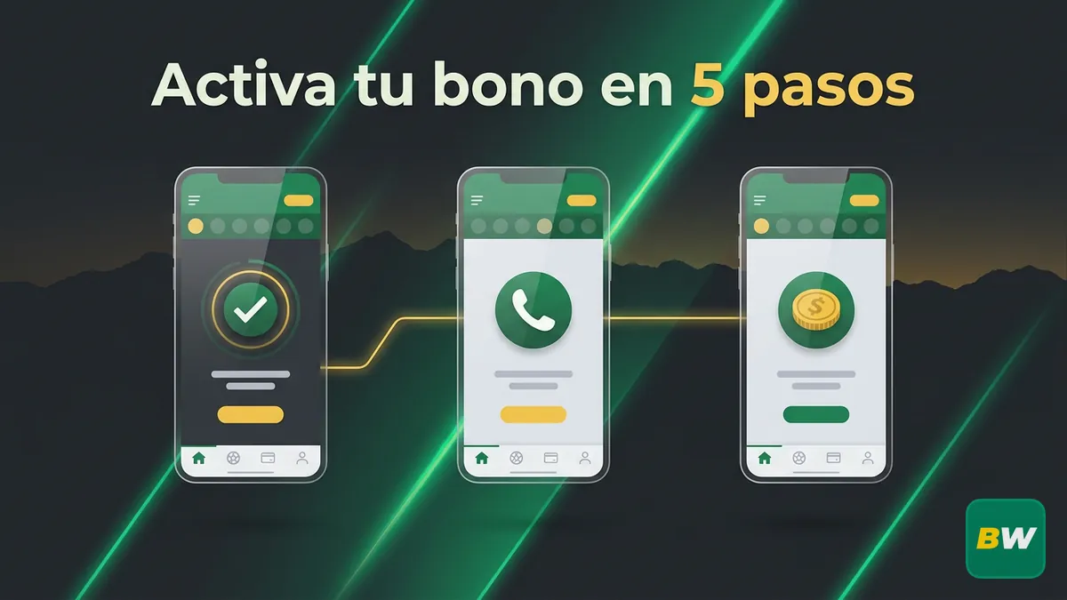 Pasos para activar el bono de bienvenida de Betwinner en Chile en la app móvil