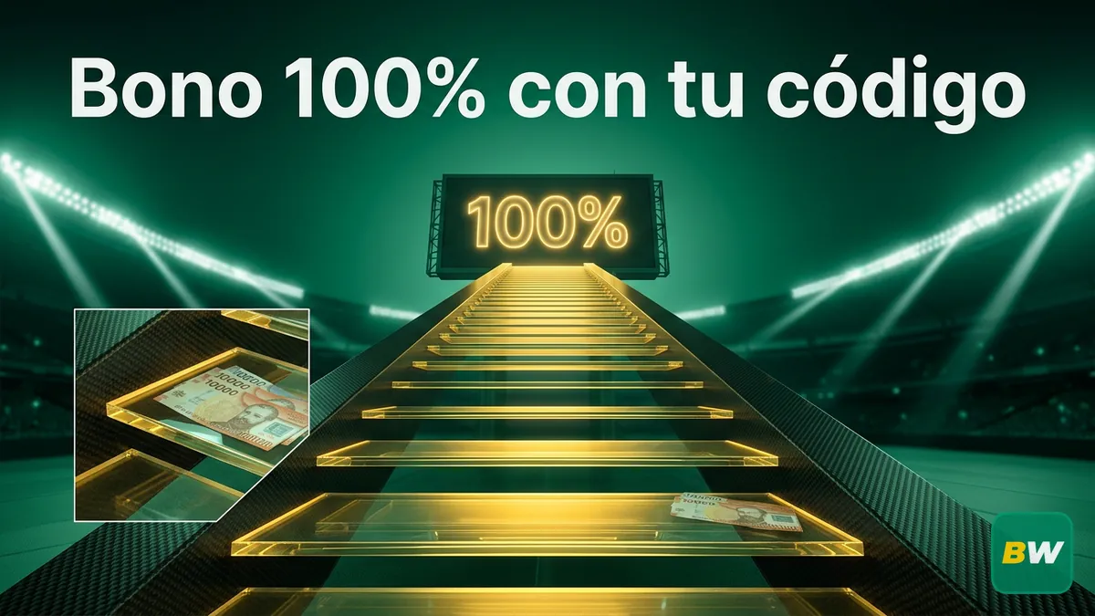 Relación entre el código promocional y el bono de bienvenida del 100% en Betwinner Chile
