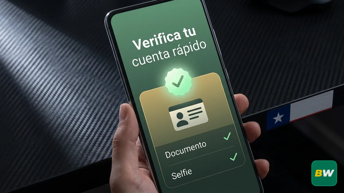 Verificación de cuenta KYC en Betwinner Chile con documento y selfie