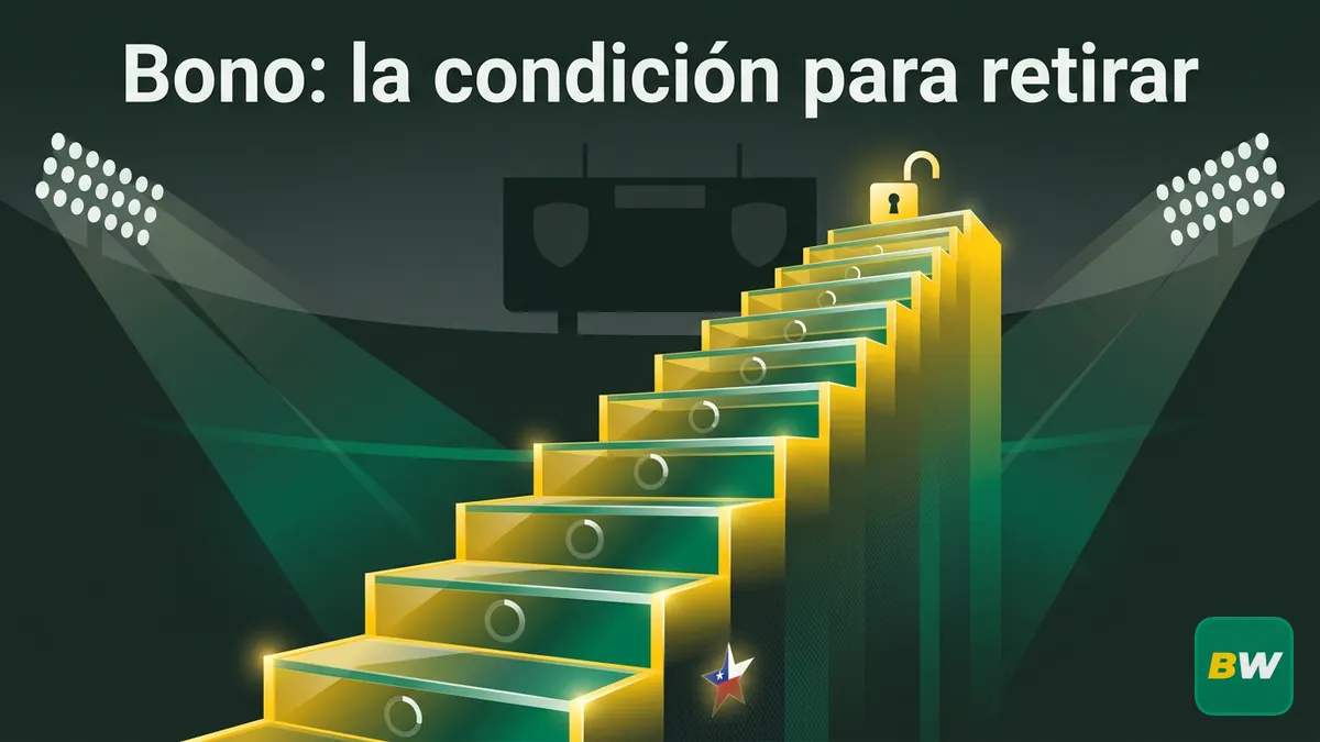 Escalera simbólica del rollover del bono antes de poder retirar en Betwinner Chile